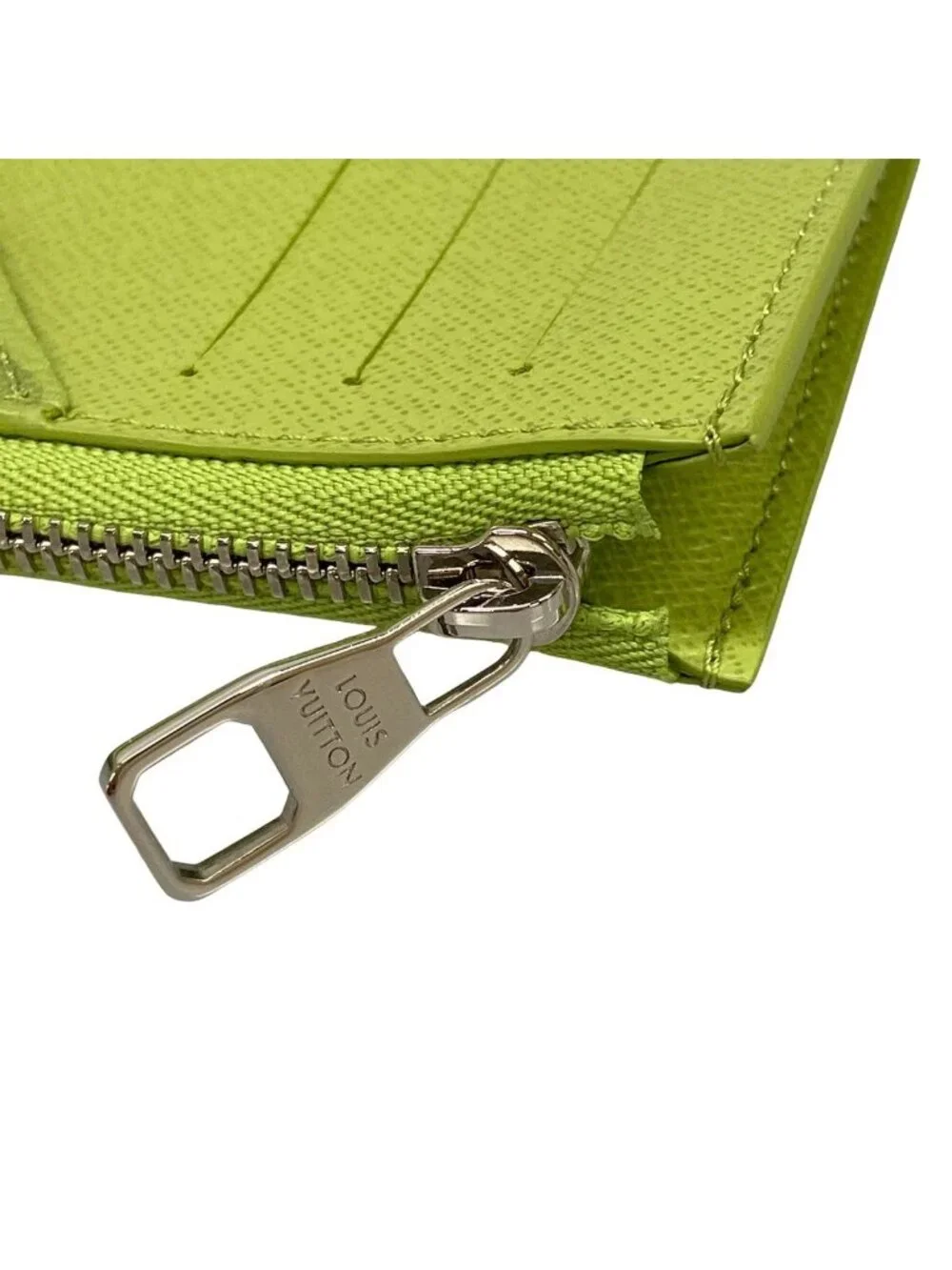 Louis Vuitton Coin Card Holder Baseball Green Stadium